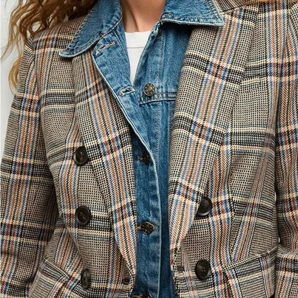 Veronica Beard miller plaid Dickey jacket. Size 00